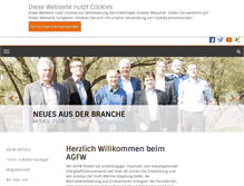 Tablet Screenshot of agfw.de